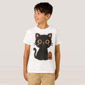 T-shirt de chat pour Halloween (Devant entier)