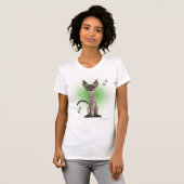 T-shirt de chat siamois (Devant entier)