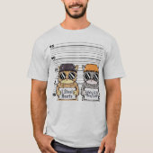 T-shirt de chats criminels mignons (Devant)
