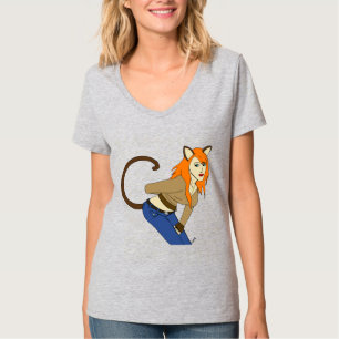T-Shirt de chatte fille