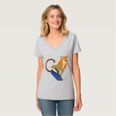 T-Shirt de chatte fille (Devant entier)
