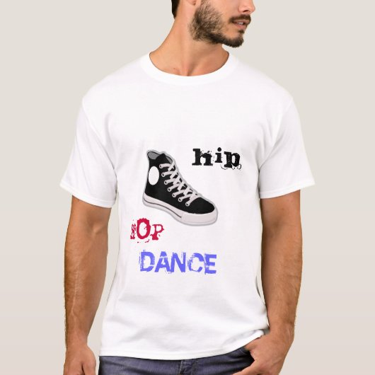 T-shirt de chaussure de danse de hip hop (Devant)