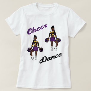 T-Shirt de Cheer/Danse (Camo Violet)