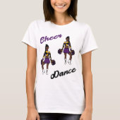 T-Shirt de Cheer/Danse (Camo Violet) (Devant)
