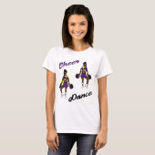 T-Shirt de Cheer/Danse (Camo Violet) (Devant entier)