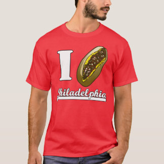 T-shirt de cheesesteaks de Philly du coeur I