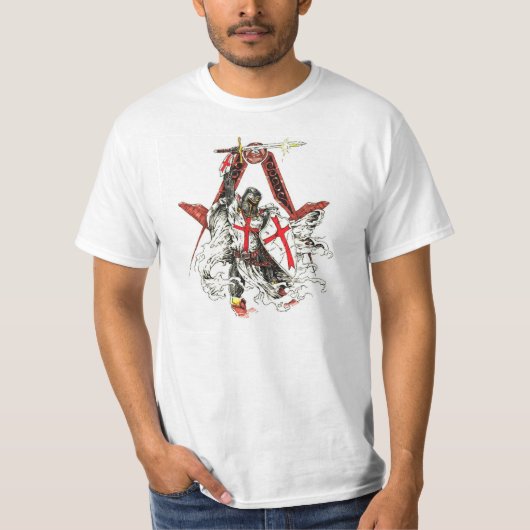 T-shirt de chevalier de Templar (Devant)