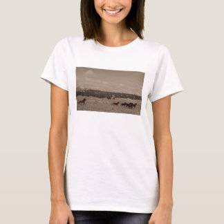 T-shirt de chevaux sauvages