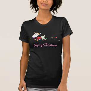 T-shirt de chèvre de Noël - personnalisable