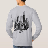 T-shirt de Chicago Skyline (Dos)
