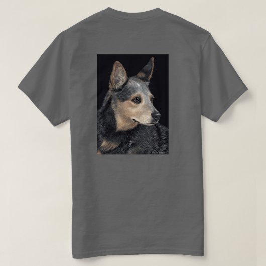 T-shirt de chien de bétail - "Quigley " (Design dos)