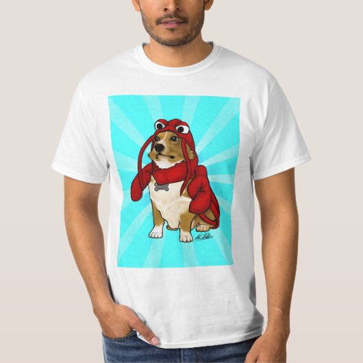 T-shirt de chien de homard (Devant)