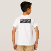 T-shirt de chien de zombi (Dos entier)