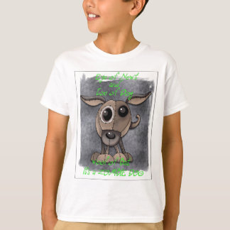 T-shirt de chien de zombi