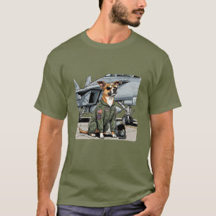 T-Shirt de chien pilote de chasse