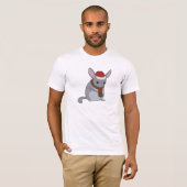 T-shirt de chinchilla de Noël (Devant entier)