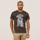 T-shirt de chiot de Dogue de Bordeaux (Devant entier)