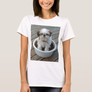T-shirt de chiot de Shih Tzu