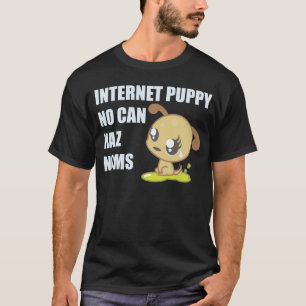 T-shirt de chiot d'Internet