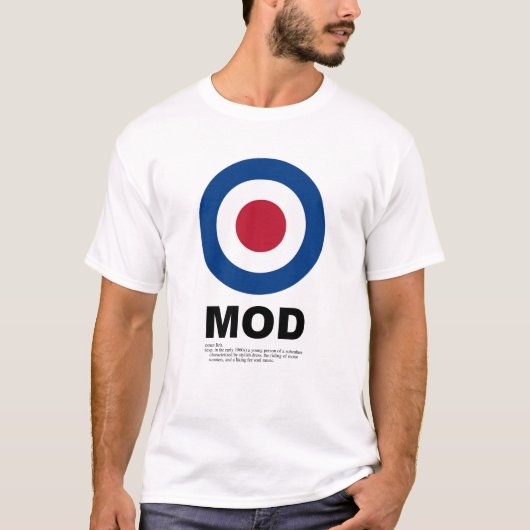 T-shirt de cible de mod (Devant)