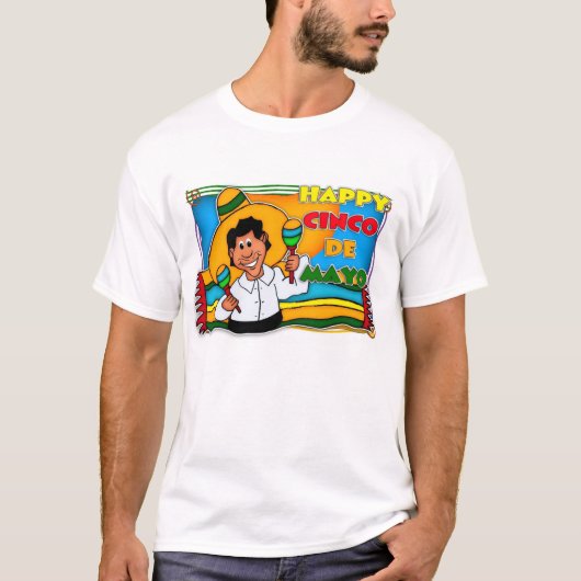 T-shirt de Cinco De Mayo pour les hommes (Devant)