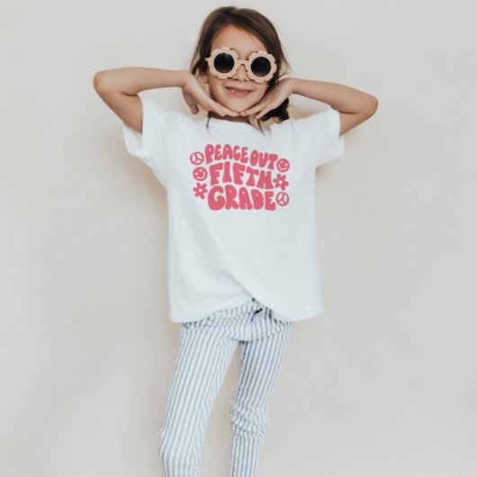 T-shirt de cinquième année en rose pour enfants Pe