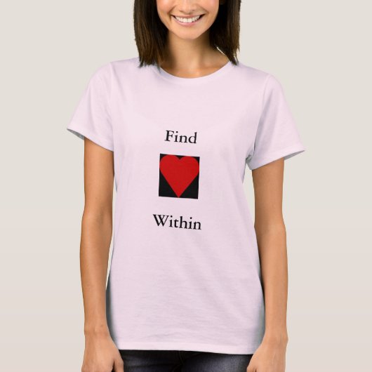 T-shirt de citation de coeur de découverte (Devant)