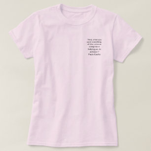 T-shirt de citation de Paulo Coelho