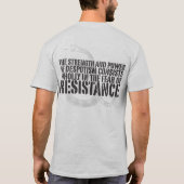T-shirt de citation de résistance de Thomas Paine (Dos)