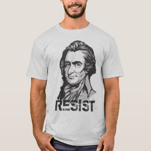 T-shirt de citation de résistance de Thomas Paine