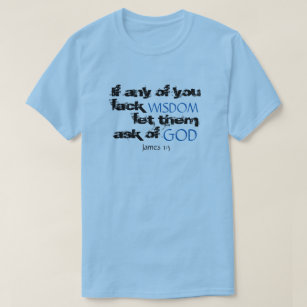 T-shirt de citation d'écriture sainte de 1:5 de