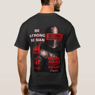 T-Shirt de citation motivationnelle de guerrier Mè