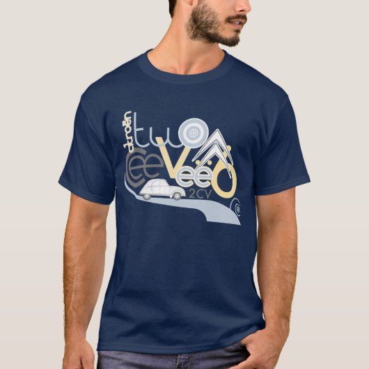 T-shirt de Citroen 2CV (Devant)