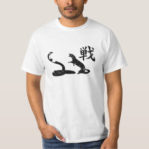 T-shirt de cobra et de mangouste