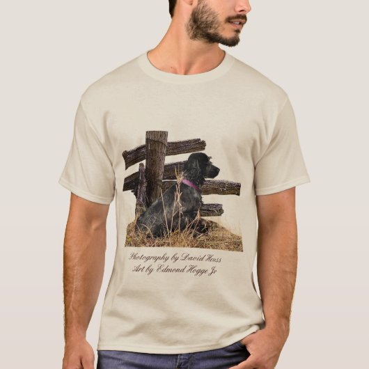 T-shirt De cocker de Spaniel/d'épagneul de club de logo (Devant)