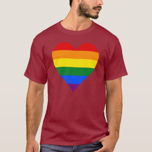 T-shirt de coeur de fierté de LGBT