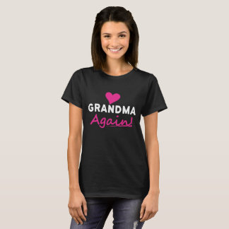 T-shirt De coeur de grand-maman cadeau de faire-part de