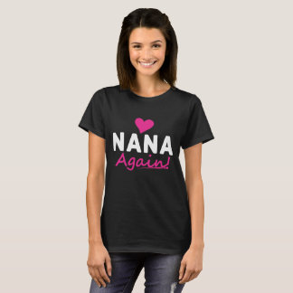 T-shirt De coeur de Nana cadeau de faire-part de bébé