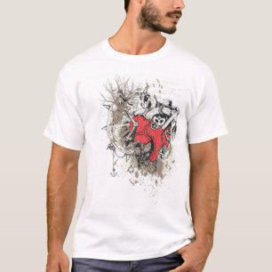 T-shirt de coeur de steampunk