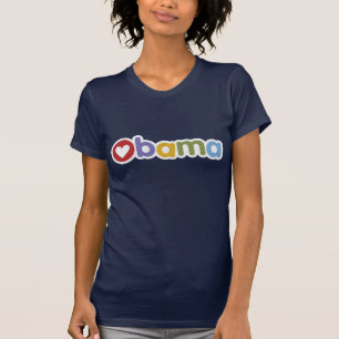 T-shirt de coeur d'Obama