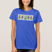 T-shirt de collage de Bluebonnet de Texas (Devant)