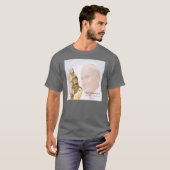 T-shirt de collage de Pape Jean Paul II - hommes (Devant entier)