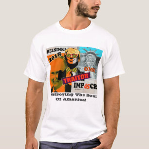 T-shirt de collage de trahison de Poutine Helsinki