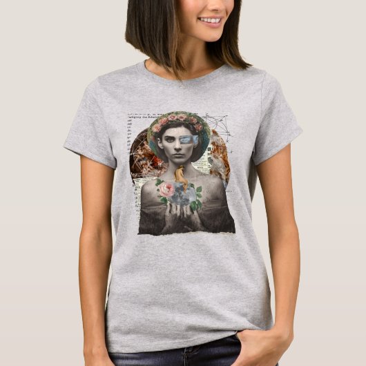 T-shirt de collection de beauté féminine (Devant)