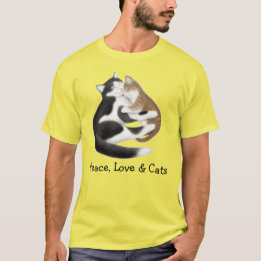 T-shirt de colorant de cravate de chats de Kitty