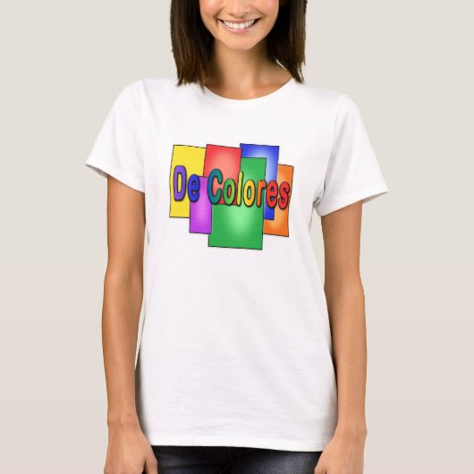T-shirt De Colores en verre souillé (Devant)