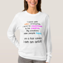 T-shirt de coloriste de cheveux