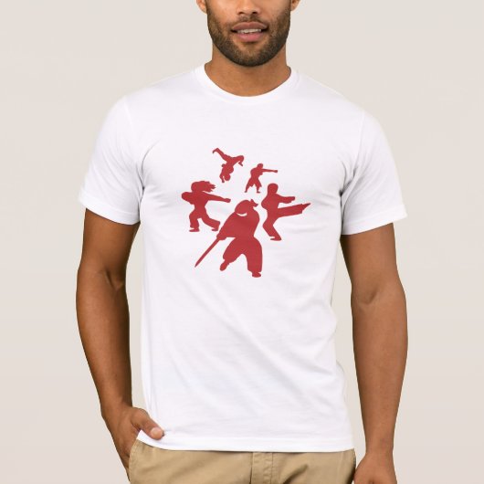 T-shirt de combat r de cercle (Devant)