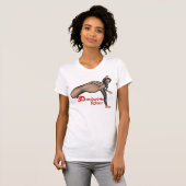 T-shirt de combattant dangereux des dames 3D petit (Devant entier)