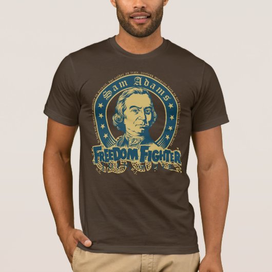 T-shirt de combattant de liberté de Sam Adams (Devant)